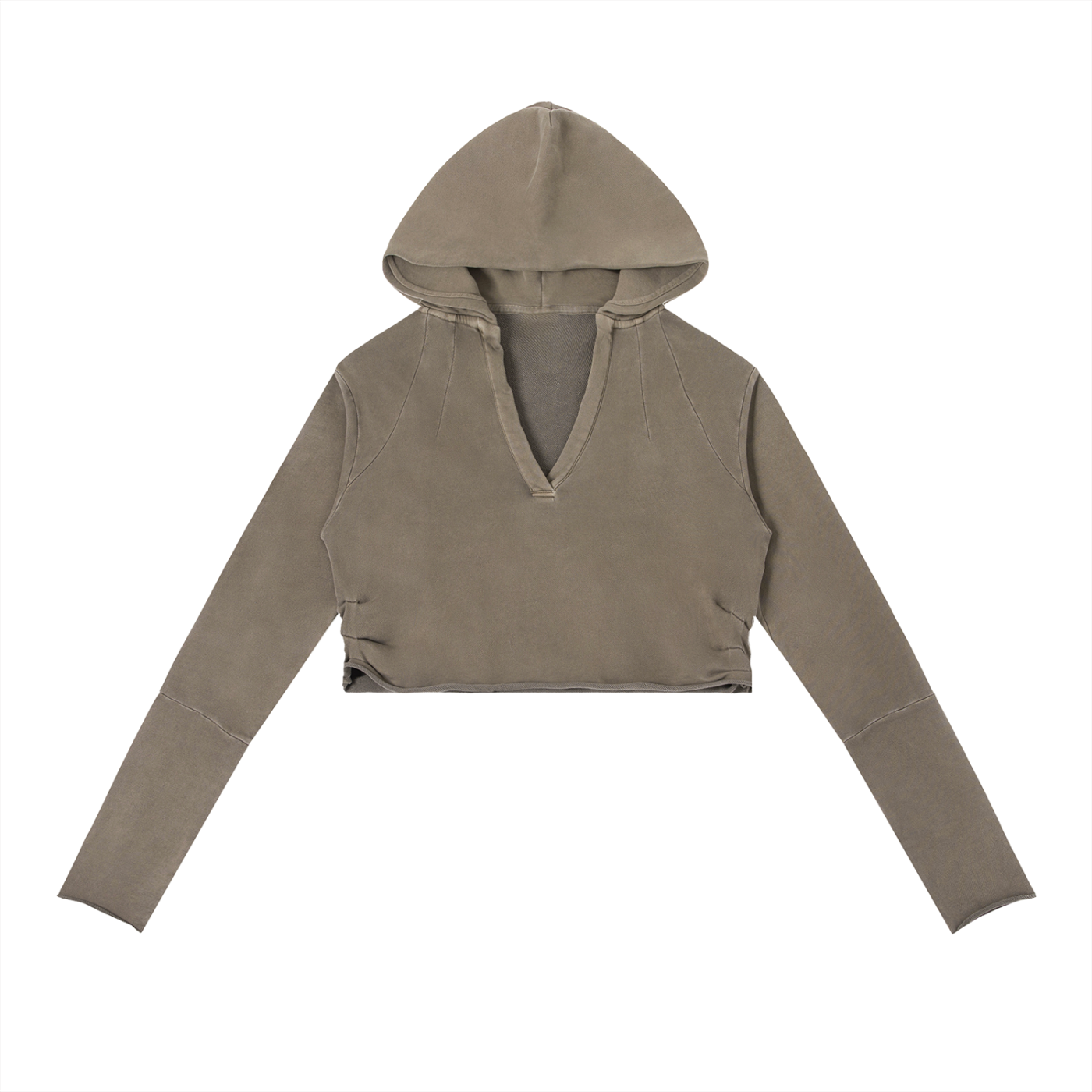 Dry Season Mirror Raw Edge Hoodie