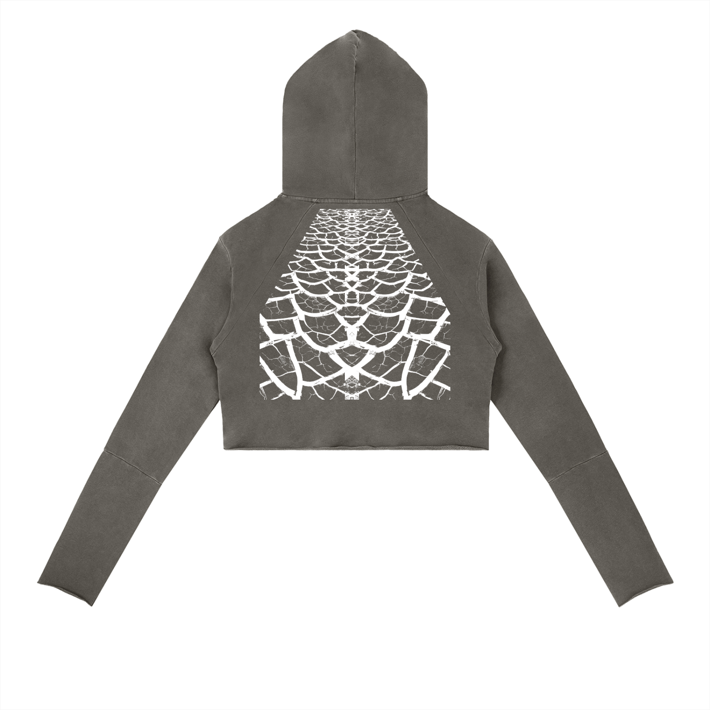 Dry Season Mirror Raw Edge Hoodie