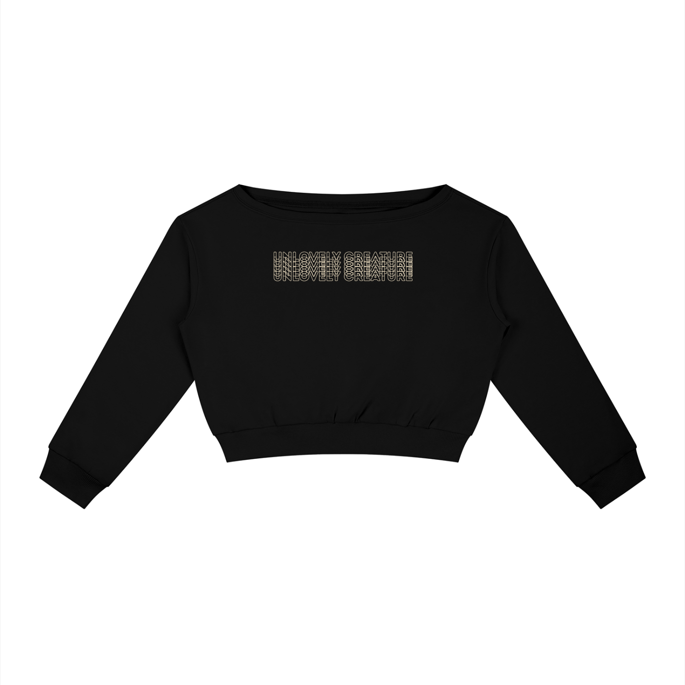 Unlovely Creature Off-Shoulder Sweatshirt