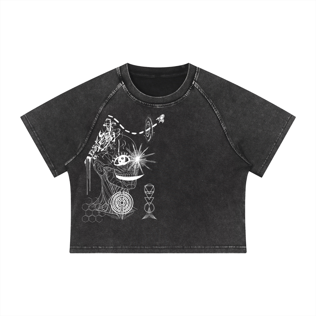 Turn it Over Raglan Crop T-Shirt