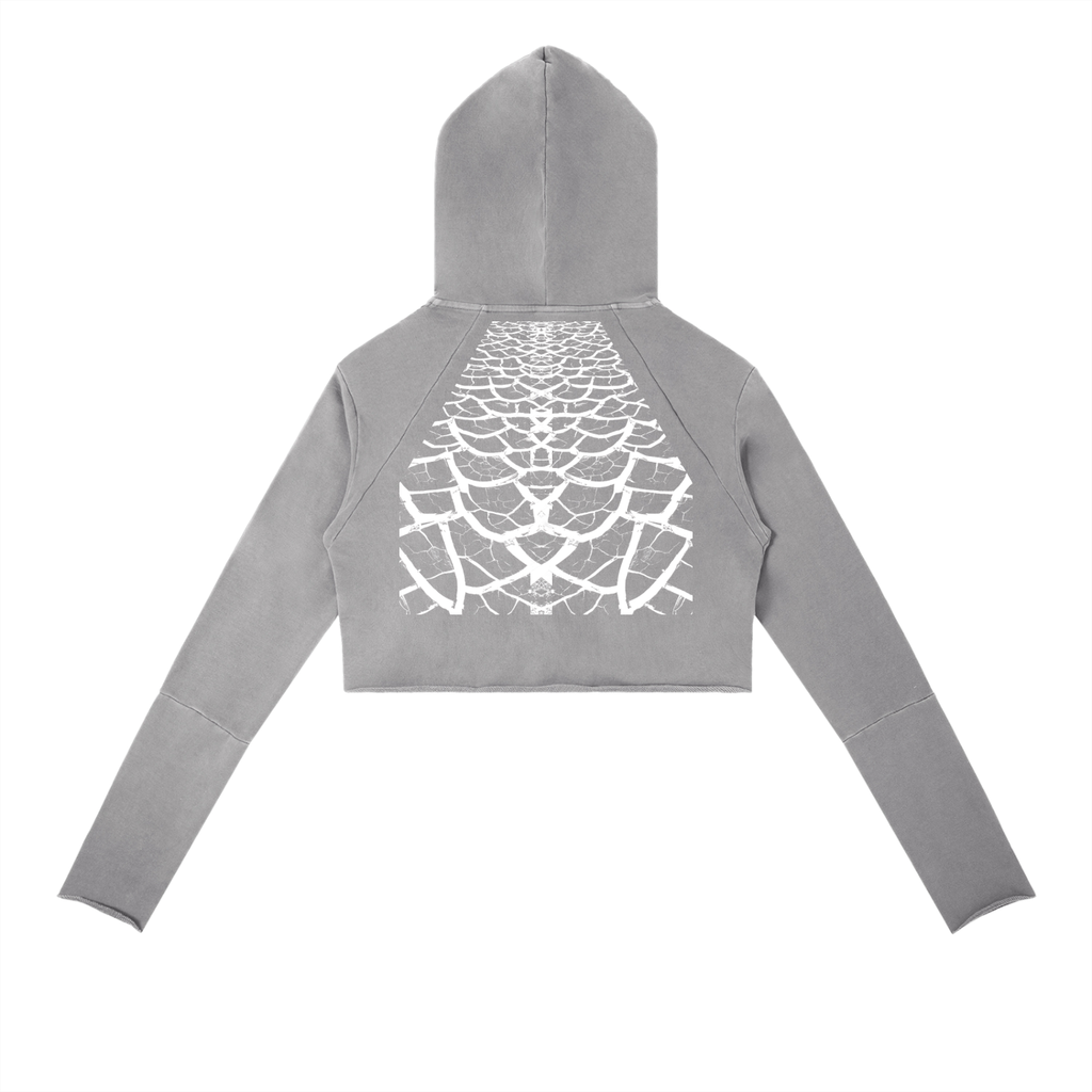 Dry Season Mirror Raw Edge Hoodie