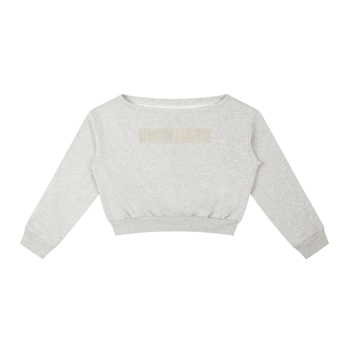 Unlovely Creature Off-Shoulder Sweatshirt