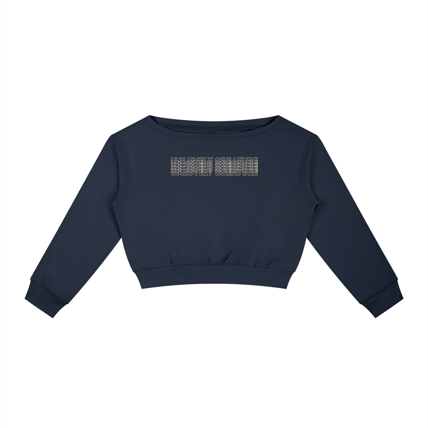 Unlovely Creature Off-Shoulder Sweatshirt