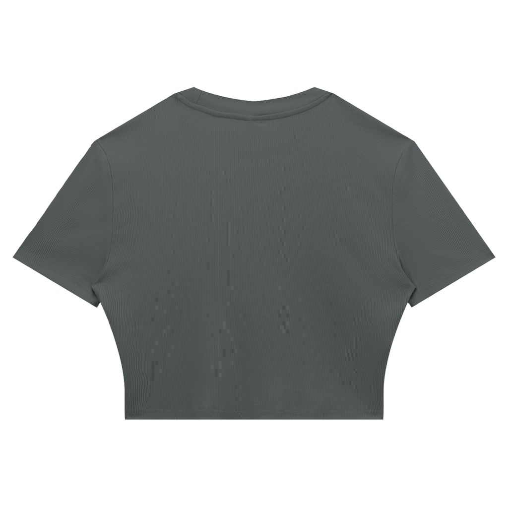 Awake Ribbed Crop T-Shirt