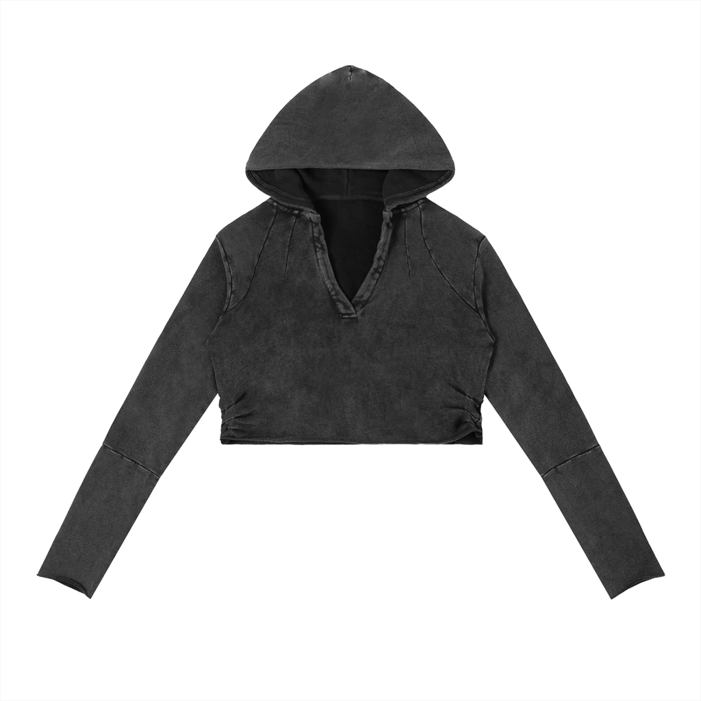 Dry Season Mirror Raw Edge Hoodie