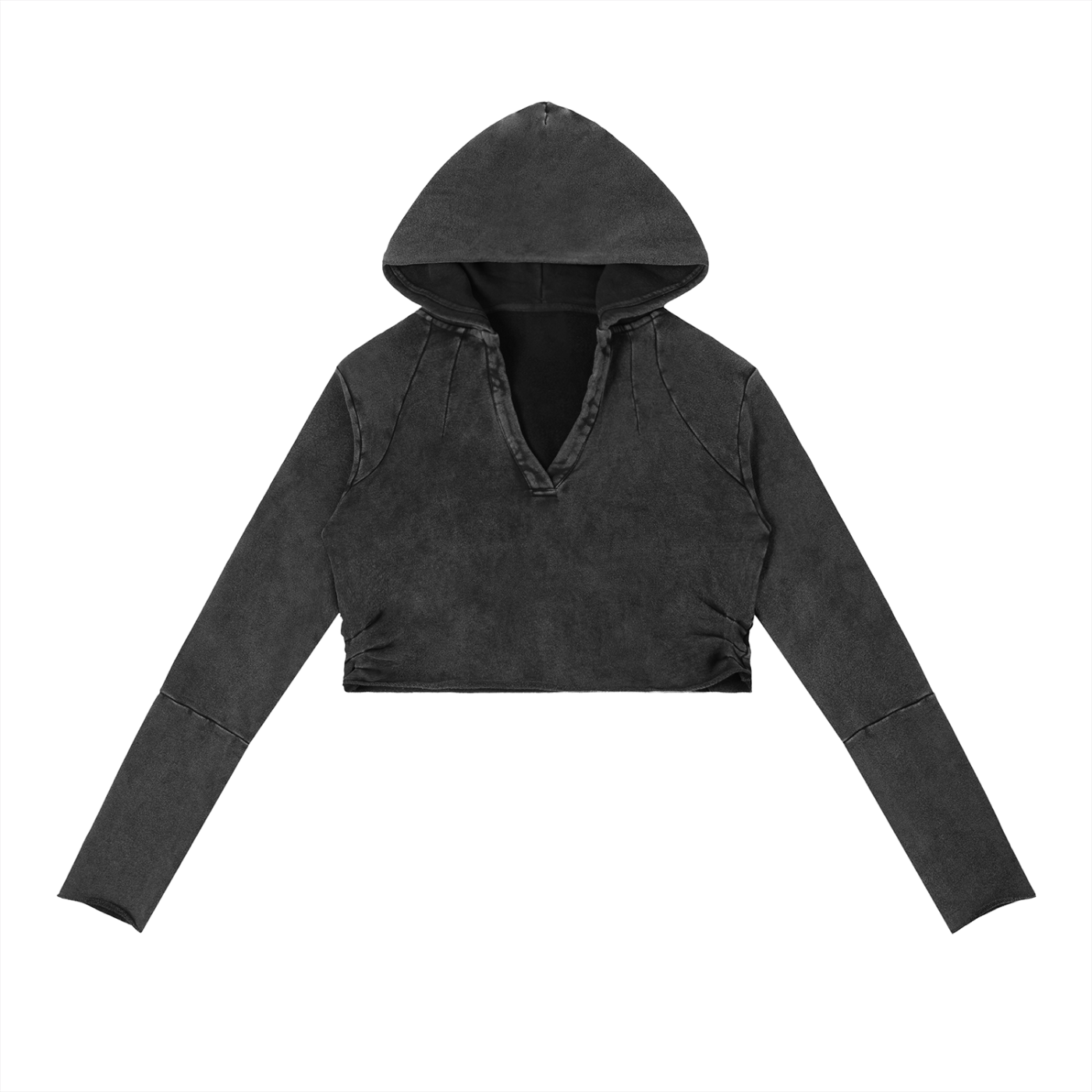 Dry Season Mirror Raw Edge Hoodie