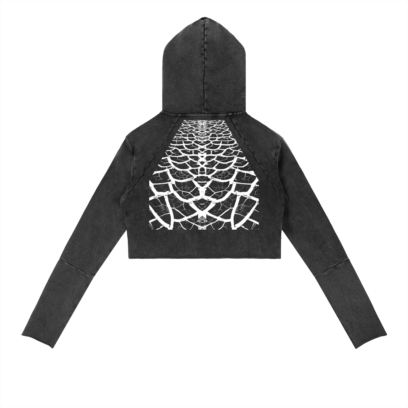 Dry Season Mirror Raw Edge Hoodie