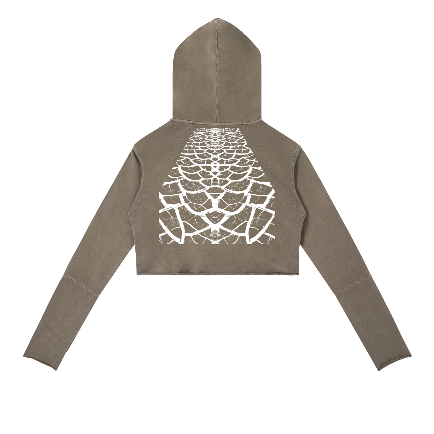 Dry Season Mirror Raw Edge Hoodie