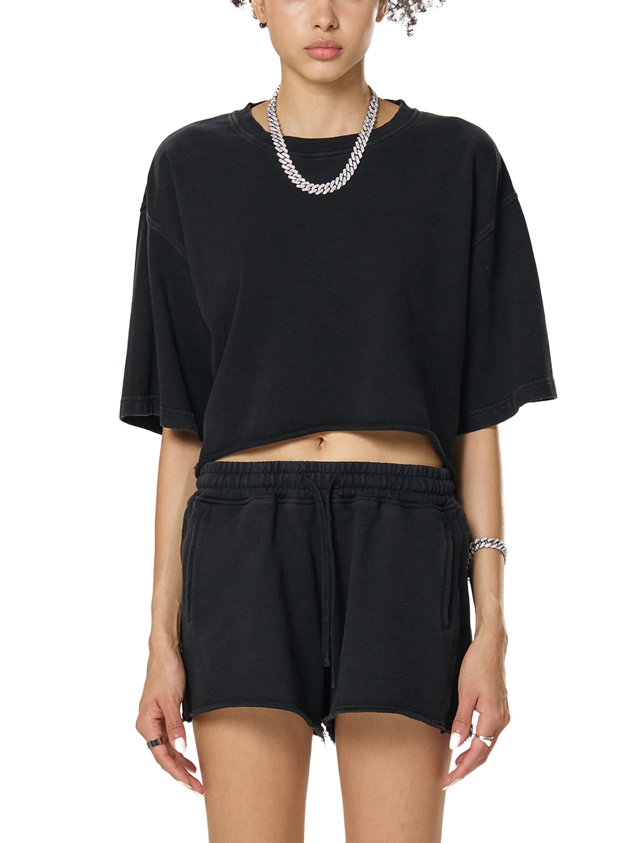 Dry Season Raw Edge Crop Top