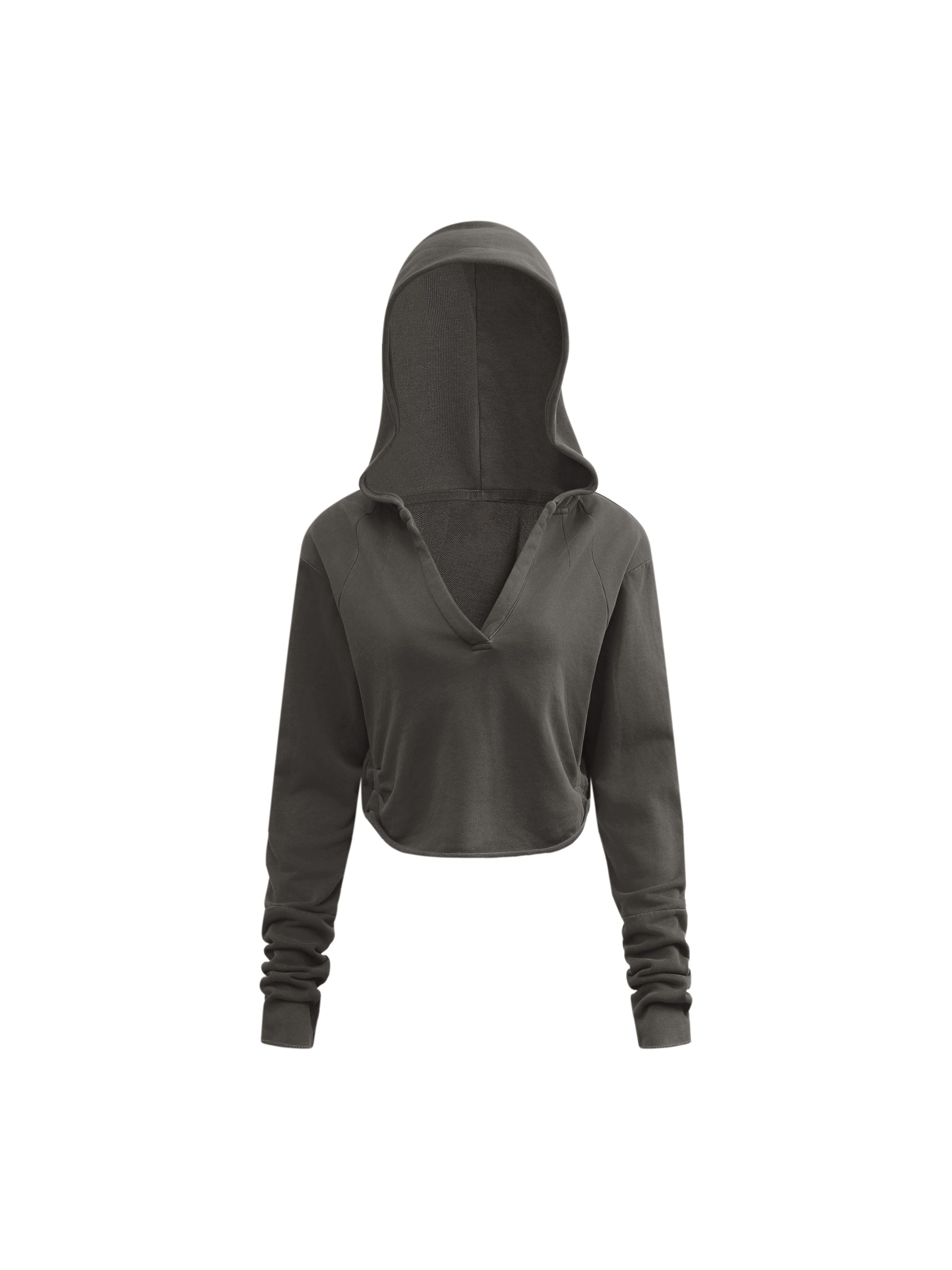 Dry Season Mirror Raw Edge Hoodie