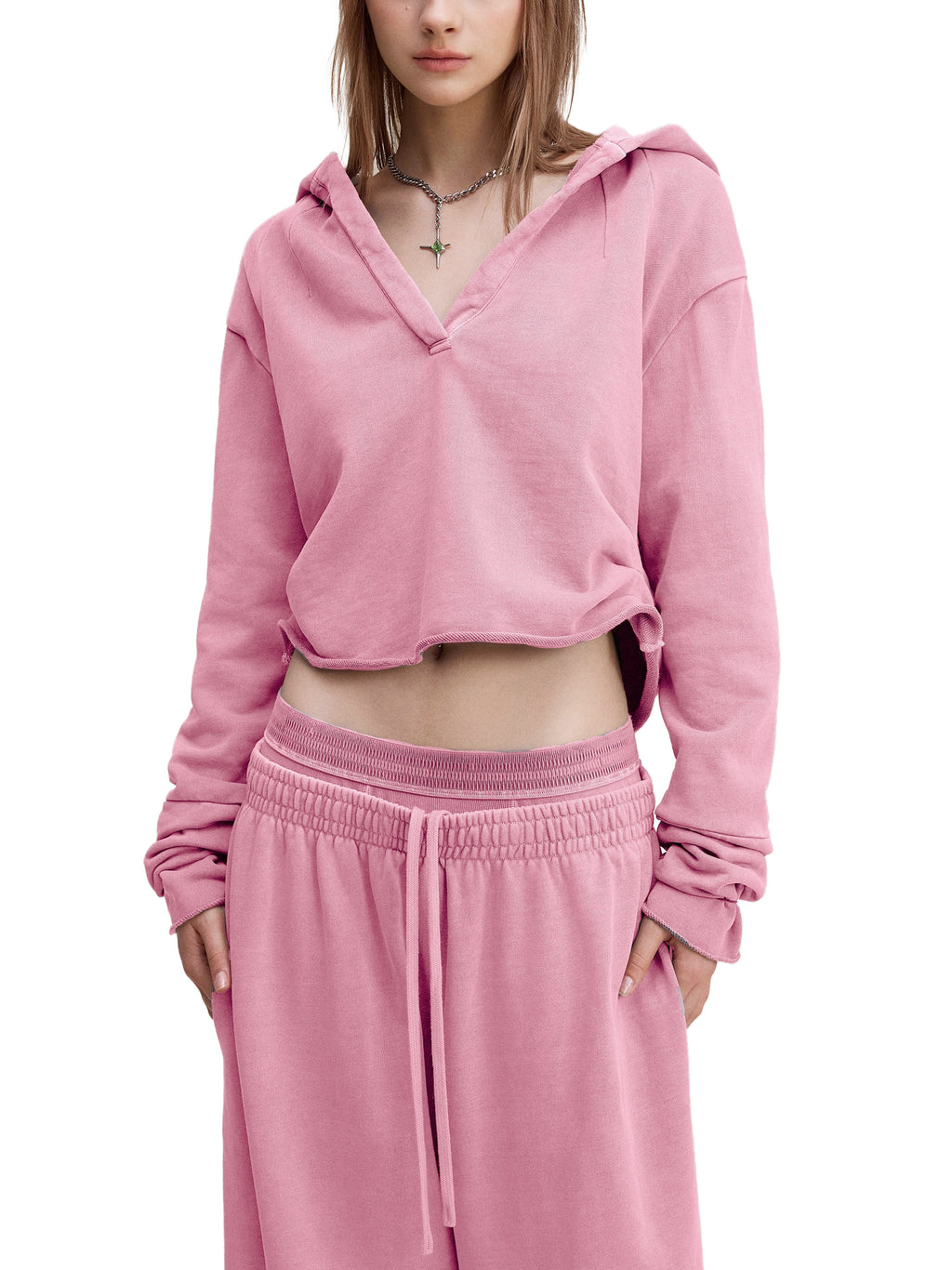 Dry Season Mirror Raw Edge Hoodie