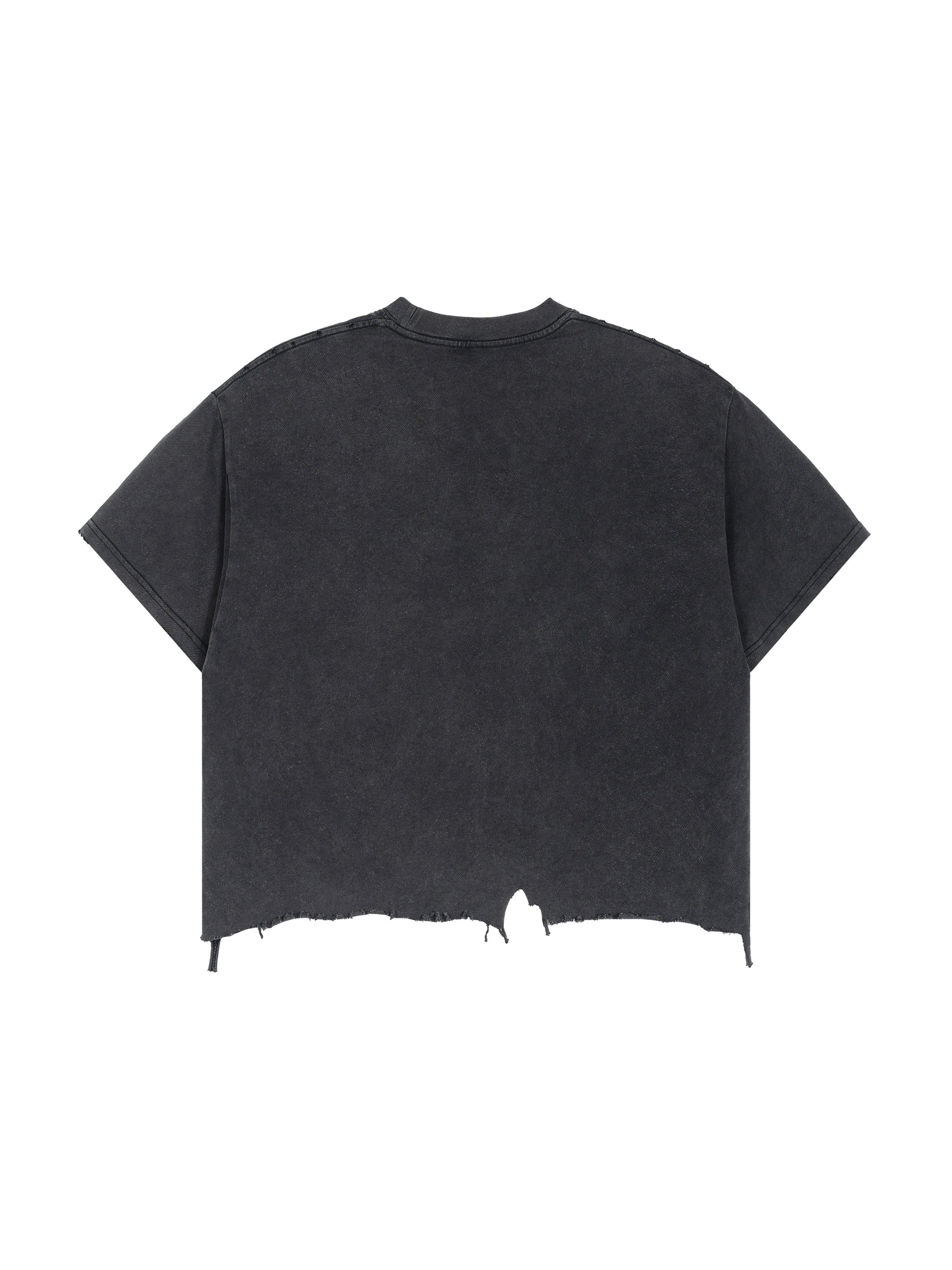 It Took Boxy Distressed Hem T-Shirt