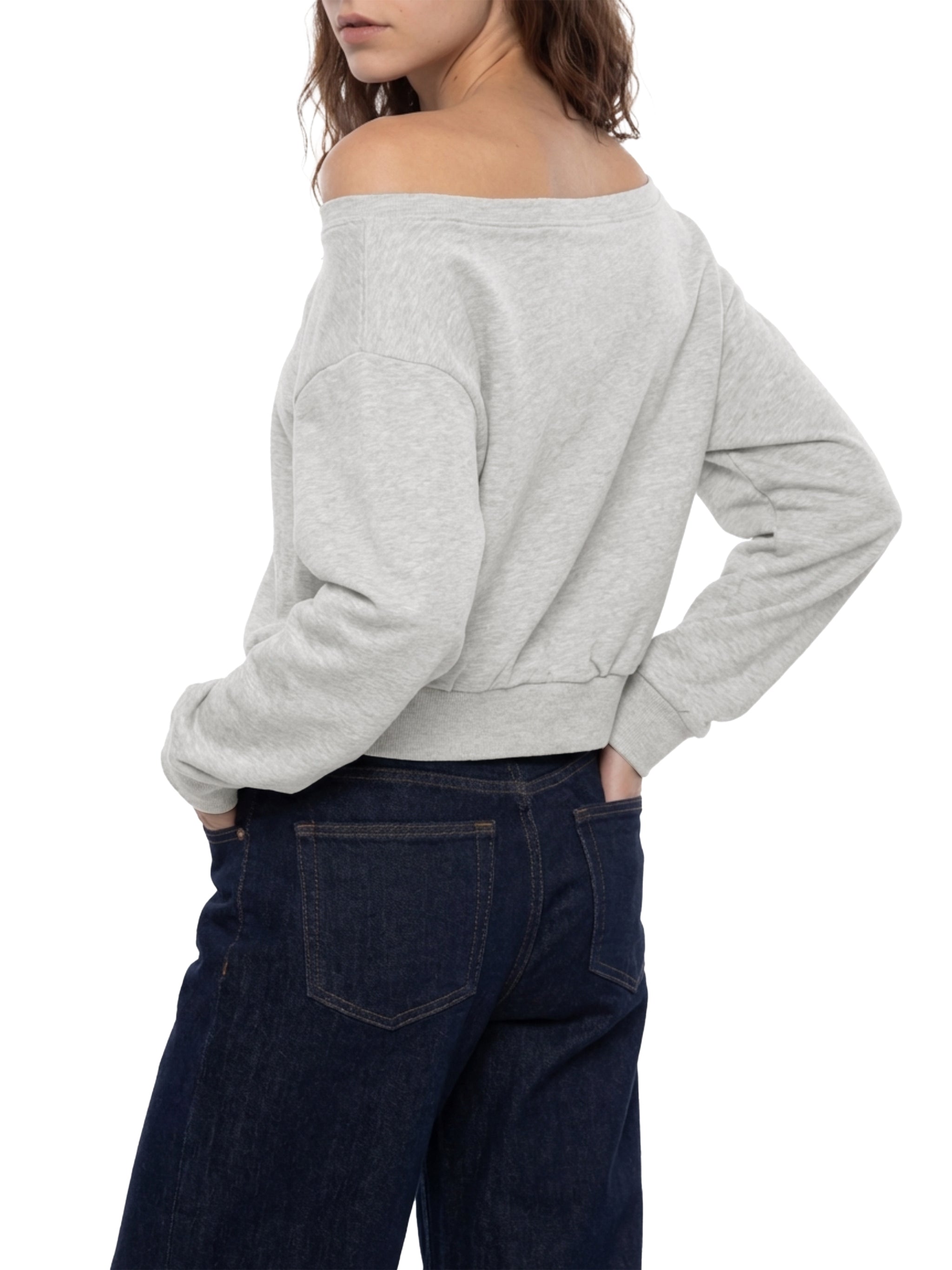 Unlovely Creature Off-Shoulder Sweatshirt